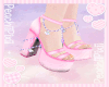 Charm/Chain Pink Heels