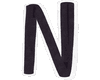 N Letter (Black/White)