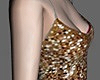 cropped golden sequin