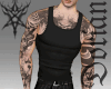 Tank blackwork tattoo