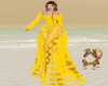 MxU-Yellow Long Dress