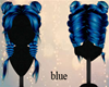 3 blue  farben hair