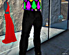 black mardi gras pants