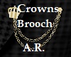 Crowns,Royalty,Brooch,