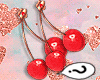 Cherries earrings e