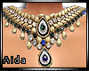 A~Blue gold Necklace set