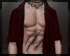 + Silk Open Shirt Red