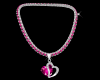 Silver Necklaces( Pink)