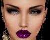 Purple lips realistic