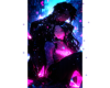 Cute couple glow cutout