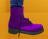 Lavender Combat Boots / Work Boots 4 (M)