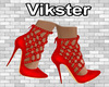 v fish net heels