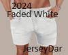 2024 Shorts Faded White