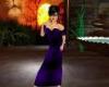 purple cocktail gown