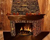 Copper Stone Fireplace