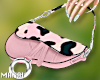 Pink cow bag