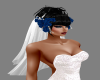 Blue Rose Wedding veil