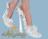 e_white fur heels