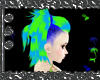 Toxic Green & Blue Hair