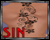 Spine Floral Tattoo
