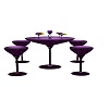 purple/black club table