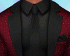 NK  Sexy Dark Red Suit
