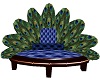 Peacock couch-blue