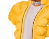 yellow puffer coat