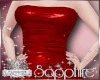 [S] Red Leather Dress