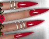 Nails Red Opala