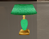 Green Satin Table Lamp