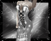 silv long lace pvc dress