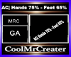 AC Hands 75% - Feet 65%