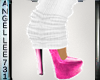 CHIC PINK WHITE WARMERS
