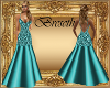 Teal Lace Gown