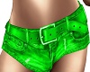 Hot Denim Green Shorts