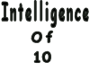 10 Intelligence Sticker