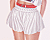 White Pleated Shorts