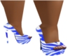 Blue Zebra Heels