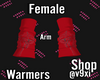 spiderRed arm warmers