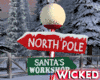 North Pole Signpost
