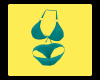 Teal Bikini