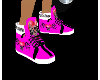 pink hightops hearts