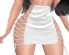 SKIRT Laced Up White