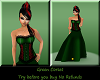 (TB) Green corset