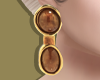 Brown Tree Drop Earrings