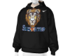 all blk hoodie w lion