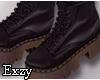 E! Black Combat  Boots.