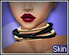 Skin| Gold&PVC Collar