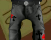 Ashy Chrome Heart Jeans